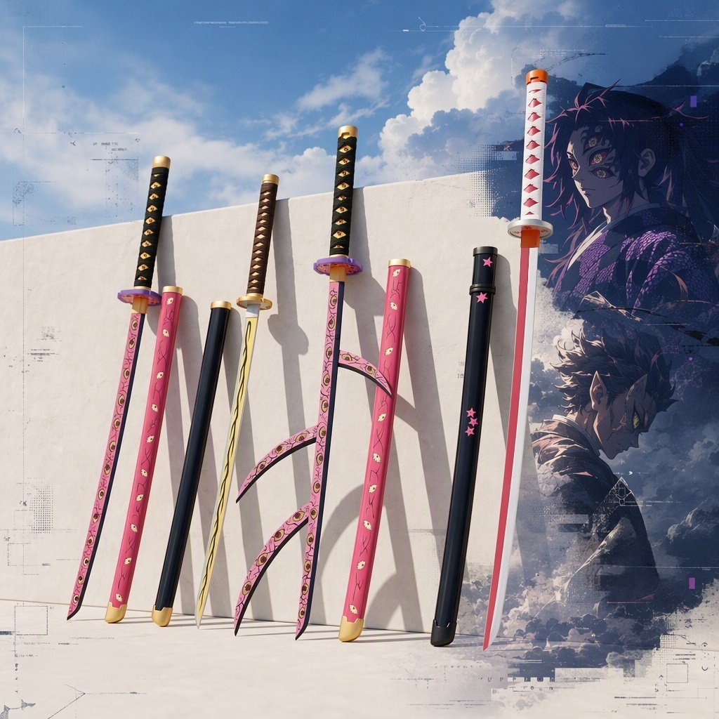 Cosplay Prop Dagger - 40inch Demon Slayer Agatsuma Zenitsu Katana