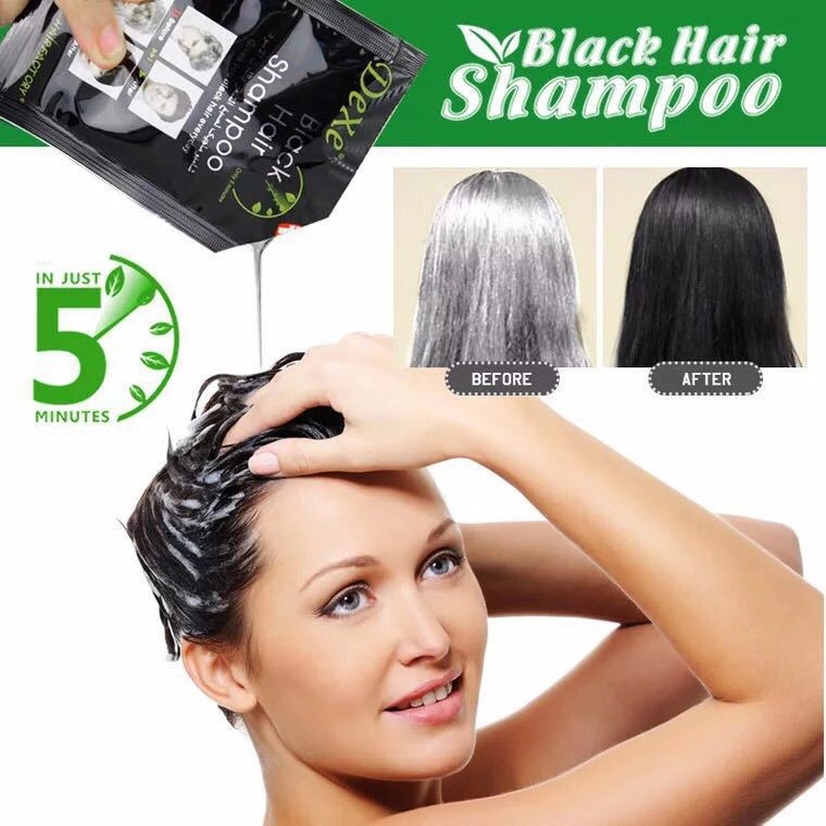 10 Pcs Fast Black Hair Shampoo - Hair Spray Color review and price