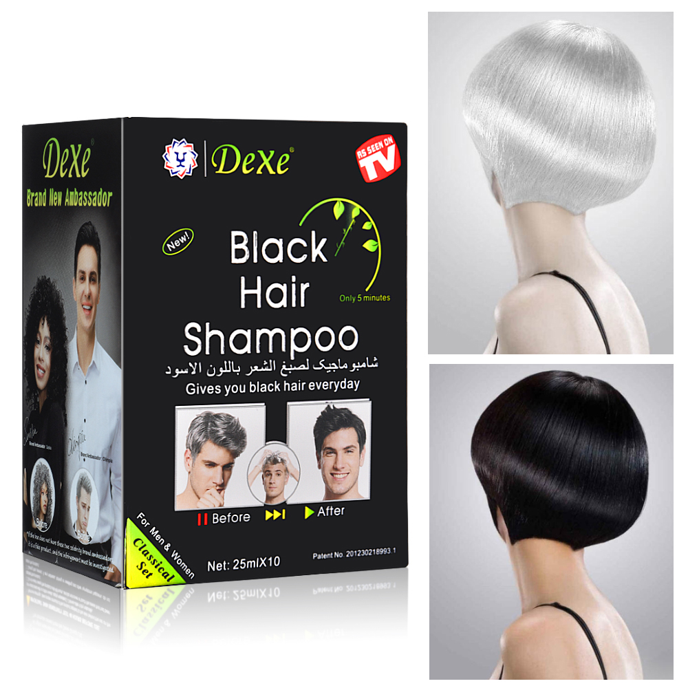 10 Pcs Fast Black Hair Shampoo - Hair Spray Color review and price