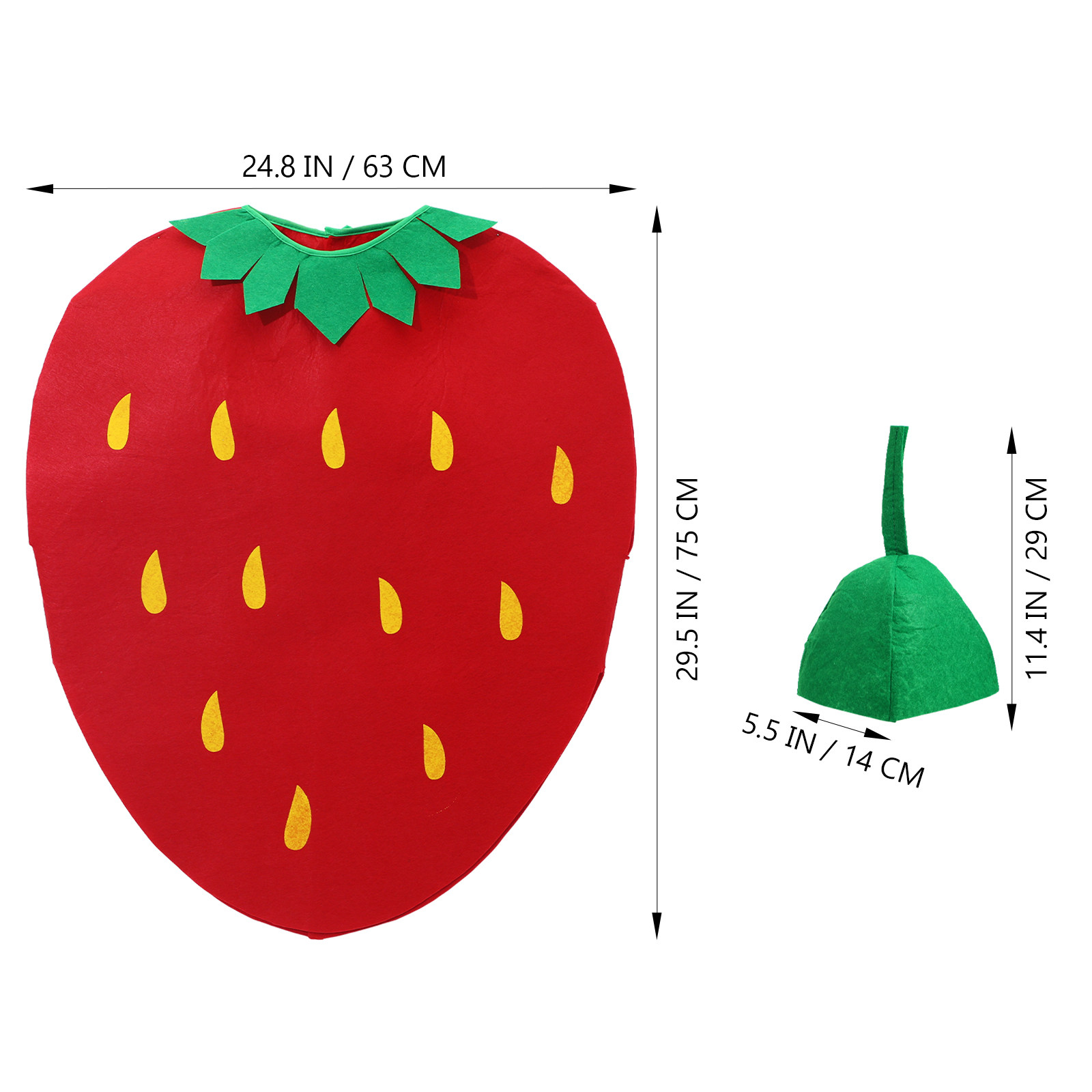 1Pcs Strawberry Fruit Costume  - Easy Cosplay Prop review and price