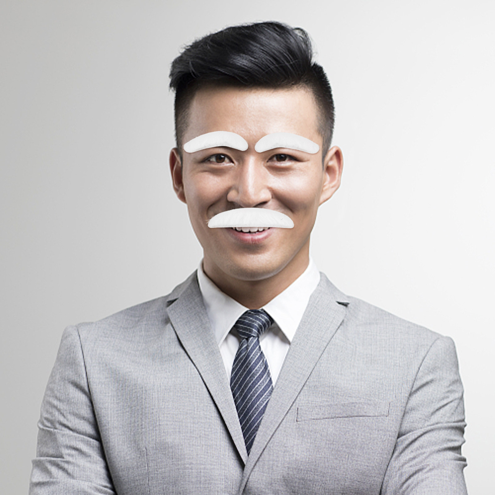 1Set White Fake Beard Eyebrows - Easy Cosplay Prop review and price