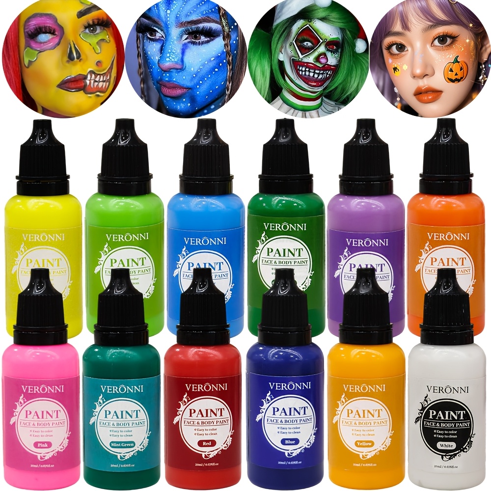 2 Bottles Black & White Face P - Cosplay Prop Paint review and price