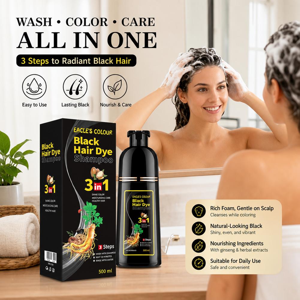 3 In 1 Easy Hair Dye Shampoo I - Hair Spray Color review and price
